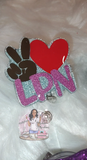 Peace, Love, LPN badge holder